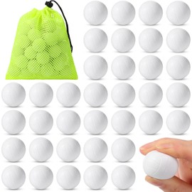 40 Pcs Mini Volleyball, White Volleyball Stress Ball Tiny Volleyballs with Drawstring Mesh Bag Small Volleyballs to Throw Sports Stress Foam Ball Tiny Volleyball Toys for Birthday Party Favors