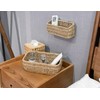 Ellinia Woven Hanging Wall Basket for Storage, Seagrass Woven Wall