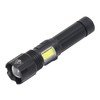 LED Flashlight USB Charging High Light IPX4 Waterproof Zoomable Handheld