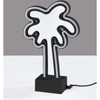 Adesso SL3717-01 Infinity Neon Palm Tree Table/Wall Lamp, Black