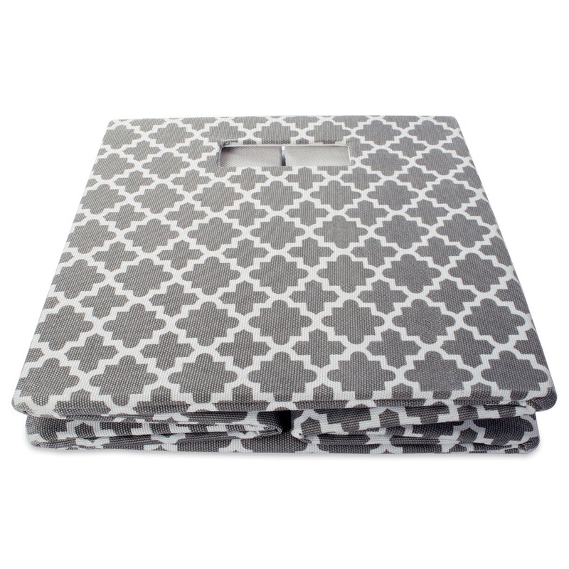 DII Hard Sided Collapsible Fabric Storage Container for Nursery, Offices,