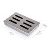 Blumtal smoker, smoker box made of stainless steel, gas barbecue