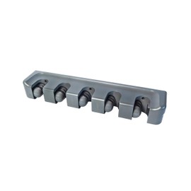 Magic Holder, 5-Position Broom and Mop Holder, Tool Organizer, Easy Install, Household Organization, Gray