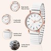 Oidea Women's Elastic Strap Watches: Large Face Arabic Numerals Analog