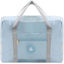 Cabin Bag 45x36x20 for Easyjet Airlines Underseat Luggage Bag Travel Duffel Holdall Bag Carry on Hand Weekend Bag for Women and Men 25L (Light Blue)