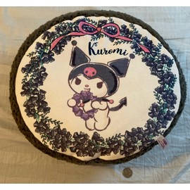 Sanrio Big My Melody Kuromi Poko Poko Sand Cushion - Kuromi