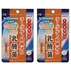 Unimatricane Lactobacillus Food, Chewable Tablets, 10 Yogurt, 200 mg, 62 Capsules, Set of 2