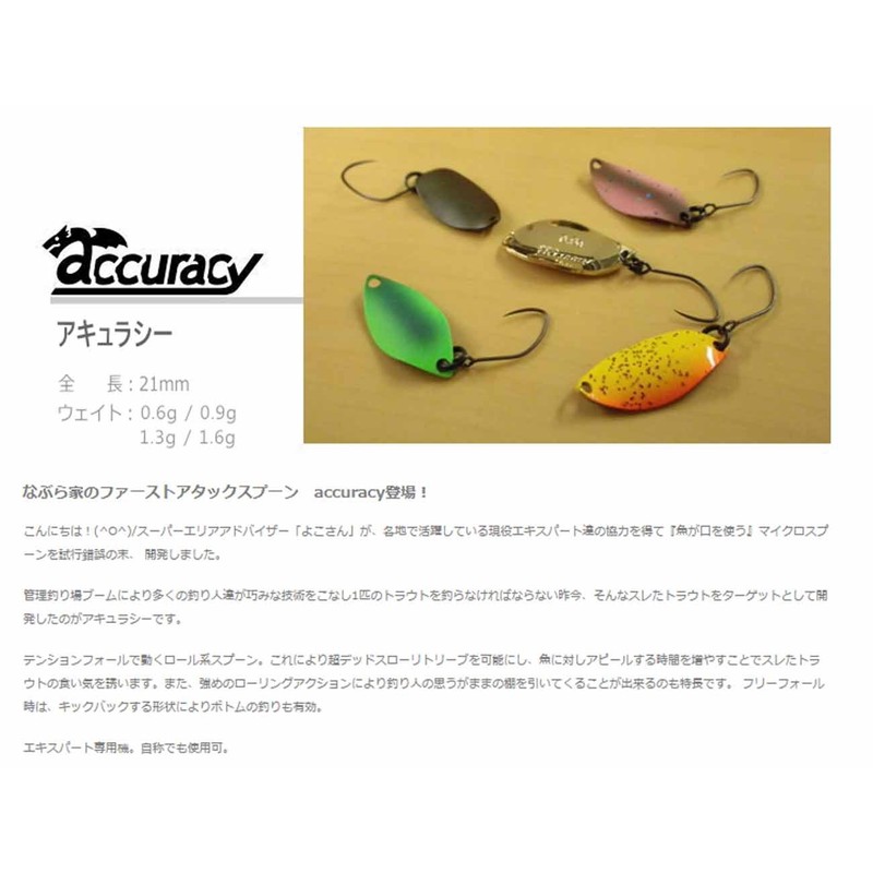 Naburaya(ナブラヤ) スプーン アキュラシー 21mm 1.2g side1#48 ルアー