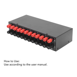 4 Way Amplifier Selector Switch for Music Playing with 2 Speaker Outputs