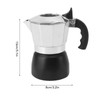 Moka Pot with Double Valve 150ML octagonal Aluminum Moka Stovetop