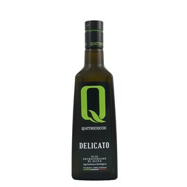 Quattrociocchi Delicato 2020 Harvest Organic Italian Extra Virgin Olive Oil Monovarietal Leccino - 0.5 Liter / 16.9 Ounce