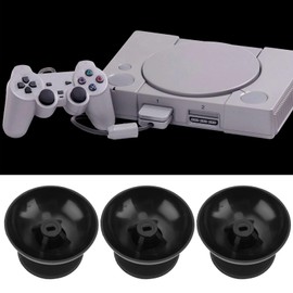 The Lord of the Tools Pack of 10 Rocker Cap with Small Hole Joystick Thumb Stick Cap Game Controller Small Hole Cover Joystick Cap Compatible with PS1 PS2 Black