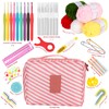 Cooapy Crochet Hook Set with Wool for Crocheting, 58 Pieces
