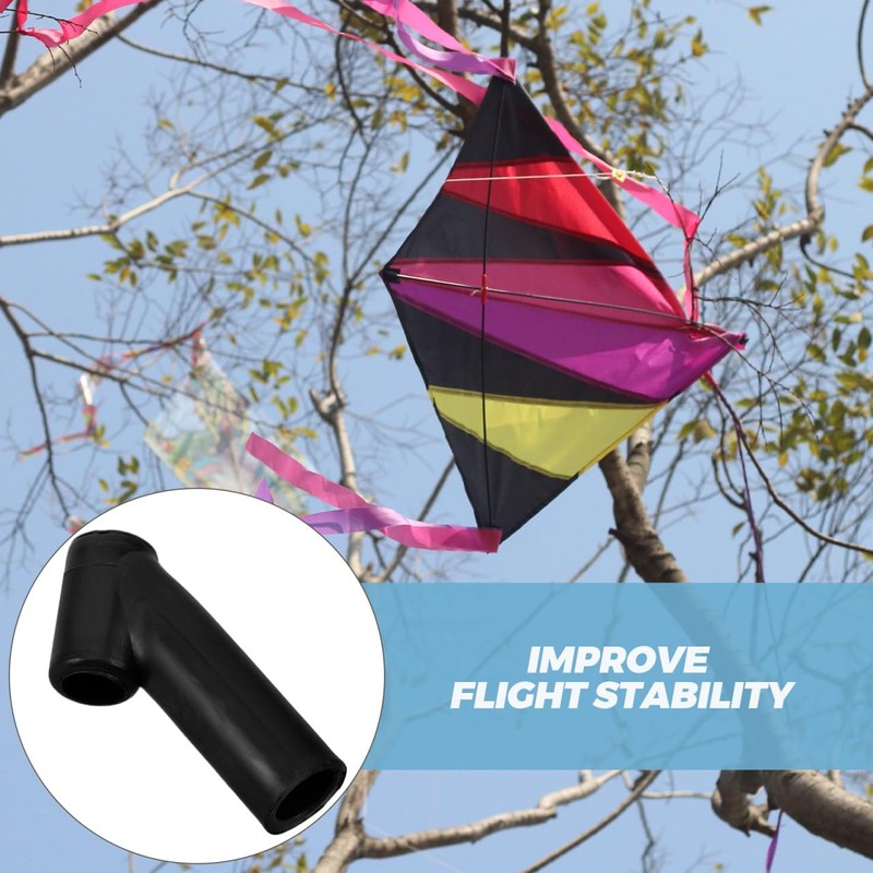 Kisangel 12pcs Plastic Kite Connectors Rod, DIY Kite Projects Frame