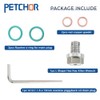 PETCHOR M12.1-1.5 x 15mm Oversize Piggyback Oil Drain Plug, Stainless