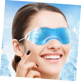 WOONEKY Eye Gel Mask for Sleep Cooling Eye Pads Reusable Hot Cold Compress 4 Pack