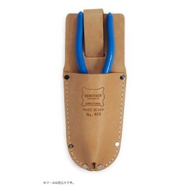 HERITAGE LEATHER GARDNER'S PRUNER AND TOOL HOLDER W3.1 x H9.4 inches (8 x 24 cm) 419