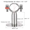 sourcing map Pipe Clamp Made of 304 Stainless Steel Wall