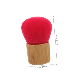 PACKOVE Makeup Powder Brush Portable Fluffy Face Blush Tool Compact and Lightweight Design for Travel Gentle Faux Bristles for All Skin Types for Holidays