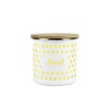 Purely Home Yellow Polka Dots Decaf Storage Canister - Spotty