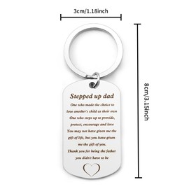 Coopyin Step Dad Gifts, Step Dad Christmas Gifts, Stepdad Gifts, Stepdad Christmas Gifts, Gifts for Step Dad, Stepdad Keyring, Step Dad Birthday Gifts, Step Dad Presents, Step Dad Father's Day Gifts