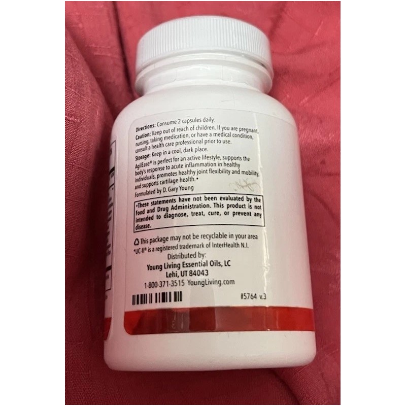 Young Living AgilEase Herbal Supplement - 60 Capsules Collagen Joint