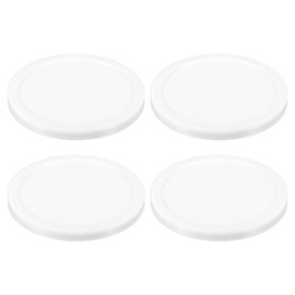 PATIKIL Air Hockey Pucks 3.2 Inch, 4Pcs Air Hockey Heavy Replacement Pucks for Game Tables Equipment Accessories, White