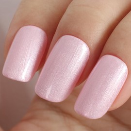 TUTUYU Light Pink Pearl Gel Nail Polish - 0.51 fl oz Pearl Peach Pink Shimmer Gel Polish for Manicure Salon or DIY Nail Art At Home - GP0028