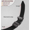 BULLIANT Mens Ratchet Belt Reversible,Web Nylon Casual Belt for Men