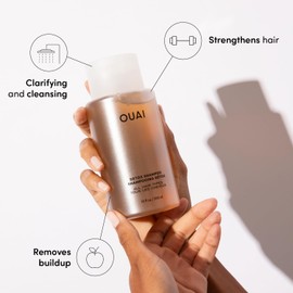 OUAI Detox Shampoo Refill - Clarifying Shampoo for Build Up, Dirt, Oil, Product and Hard Water - Apple Cider Vinegar & Keratin for Clean, Refreshed Hair - Sulfate-Free Hair Care (32 oz)