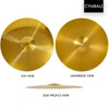 14 inch Crash Cymbal for drum set (1 Piece, Gold)