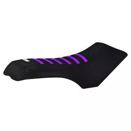 Enjoy Mfg 2005-2008 Arctic Cat Automatic 400 500 Seat Cover  ALL BLACK / PURPLE ribs #380