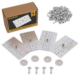 Wyckoff Universal Mounting Kit, Unistrut Channel Hardware Mounting Plates, Van Ladder Bracket Mount Set for Cargo Vans, Trailers, Truck Caps