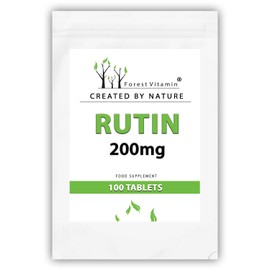 RUTIN - Forest Vitamin - Rutin 200mg - 100 Tablets - 3 Month Supply - Extracted from the Flowers of Japanese Pearl Flower - Health & Beauty