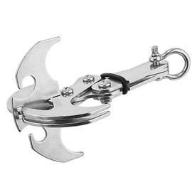 Sarini Grappling Hook Foldable Gravity Climbing Claw Multifunctional Stainless Steel Gravity Hook for Outdoor Camping Hiking Tree Climbing