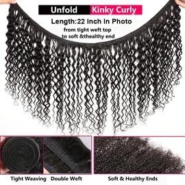 Huarisi 2 Bundle Kinky Curly Human Hair 24 26 Inch Brazilian Hair Curly Bundles 8a Unprocessed Long Human Hair Weaves Extensions 200g for Black Women Sew in Weaving