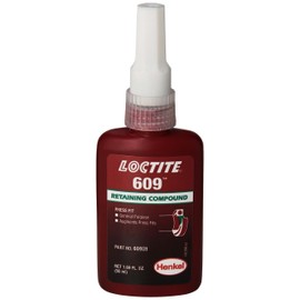 Loctite 135512 Green 609 Medium Strength Retaining Compound, 50 mL Bottle