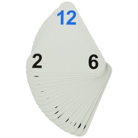 LEARNING ADVANTAGE The Original Triangle Flash Cards | Multiplication & Division | Math Manipulative for Kids | Practice Multiplication and Division Problems