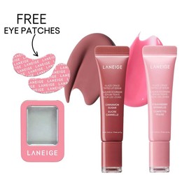 Laneige Glaze Craze Duo, Tinted Lip Serum Bundles, Lip Care, Moisturizing:_GC Strawberry Sprinkles + Blueberry Jelly 
