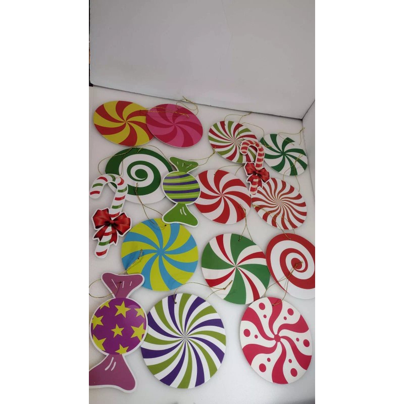 EMPOF Christmas Tree Paper Hanging Decorations Pack of 16 Pcs
