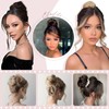 Elailite Hairpiece Bun Hair Scrunchie with Hair Pieces with Elastic