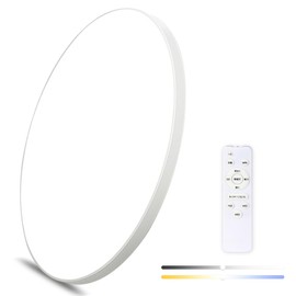 Mori no Shuraku Ceiling Light, 96 sq ft (6 tatami mats), LED Lighting, Ceiling, 24 W, Thin, 10 Levels of Dimming, Remote Control, Lighting Fixture, Night Light Mode, Living Room, Bedroom, Japanese