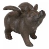 Cast Iron Small Whimsical Flying Pig Angel Hog Statue Paperweight
