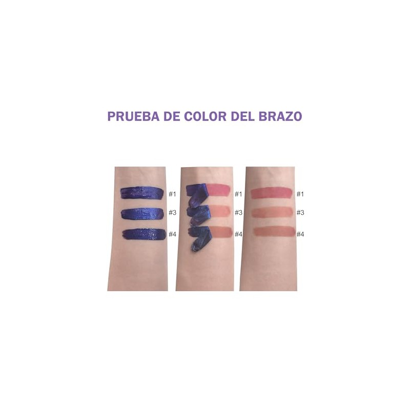 Erinde Tinte labial peel-off, brillo Labial Líquido Mate Nude, #4