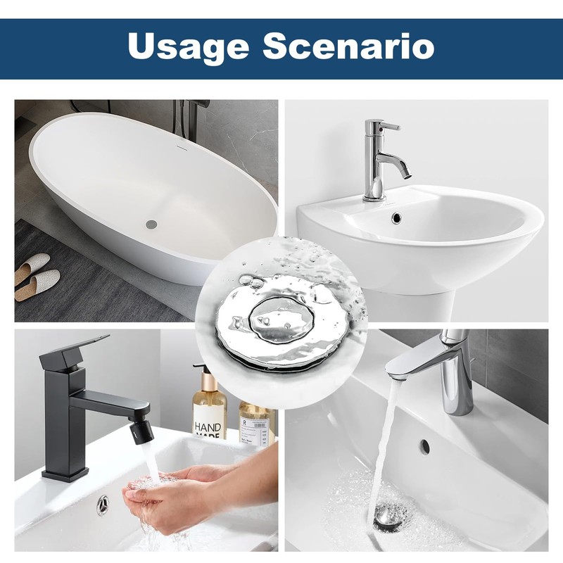 Universal sink plug,pop up sink plug replacement,Stainless Brass Bounce Core