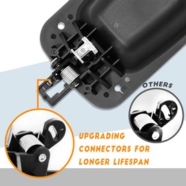 Seassauto Chrome Exterior Door Handles with Bezel Covers Compatible with International Trucks ProStar 2008-2014(Pair)