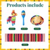 Libima 54 Pcs Mexican Decor Fiesta Decorations Include 12 Mini