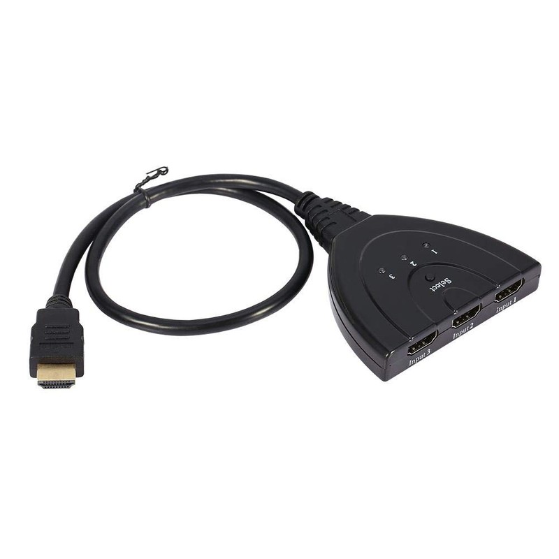 PUSOKEI HDMI Switch, 3-Port HDMI Multidisplay, HDMI Switch 3x1 Switch