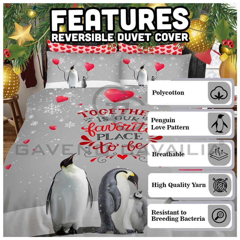 Christmas Duvet Covers Single - Xmas Bedding Sets