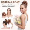 Benehair Tousled Updo Messy Bun Hair Piece Fluffy Scrunchy Updo